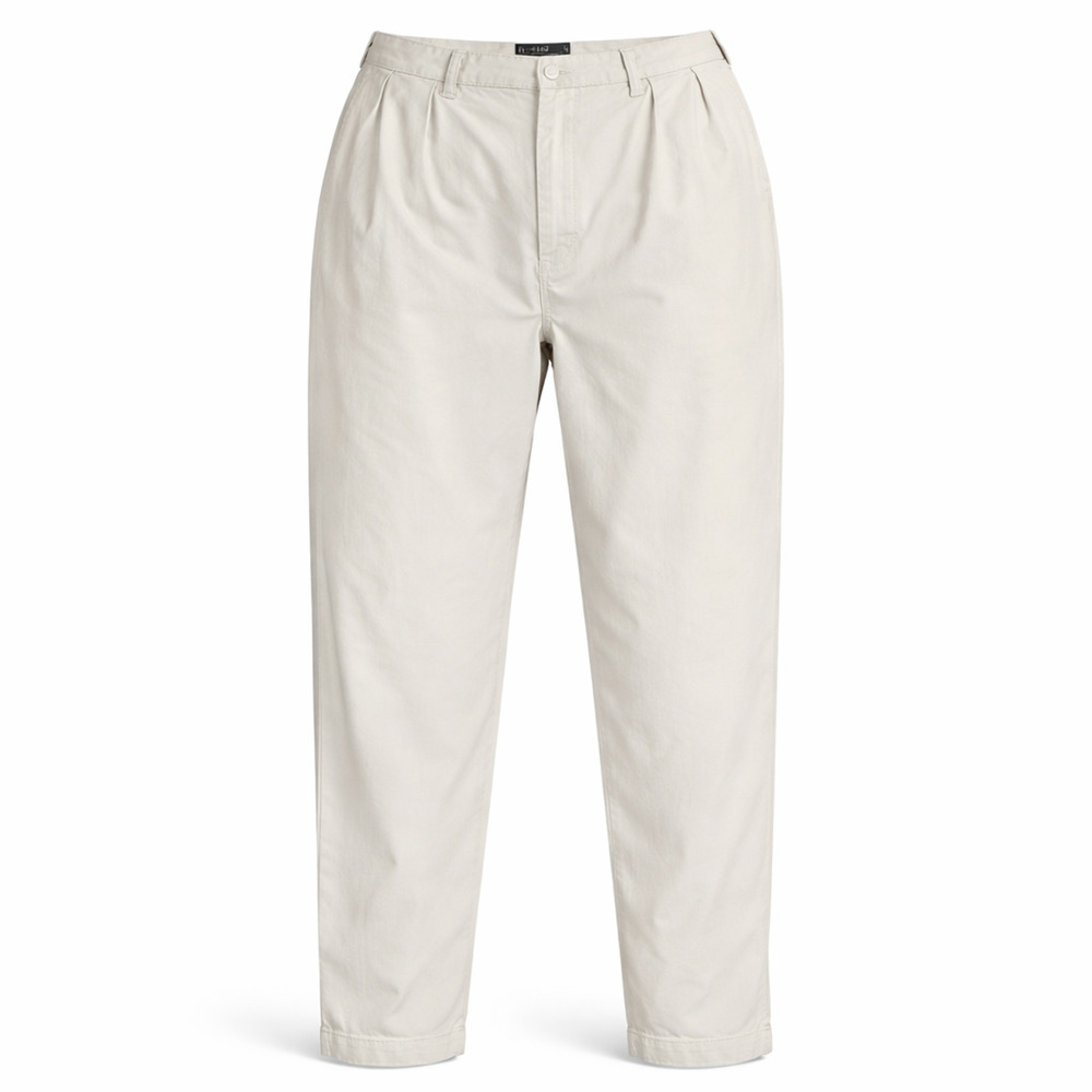 VTG Polo Ralph Lauren Andrew Pleated Pants Mens 34x28.5 (36x30) Khaki Flaw